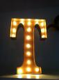 Vintage Marquee Light - Letter T