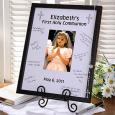 Personalized First Communion Signature Mat Frame