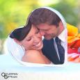 Wedding Photo Cake Topper - Personalized