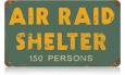 Air Raid Shelter Vintage Metal Sign