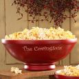 Hardwood Personalized Popcorn Bowl Set - Large
