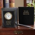 Personalized Groomsman Gifts - Marble Desk Clock