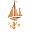 The Salcombe Yawl Full-Size Copper Weathervane