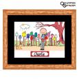 Mail Carrier Cartoon Print - Personalized