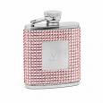 Petite Pink Crystal Pocket Flask (Engravable)
