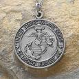 Personalized St. Michael Military Medallion Pendant - Marines