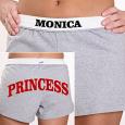 Personalized Girls Athletic Shorts - U Name It In Grey
