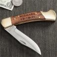 Personalized Brass Lockback Pocket Knife