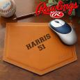 Personalized Leather Mouse Pad In Home Plate Design