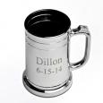 Gallant Gunmetal Personalized Beer Mug