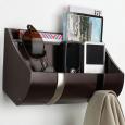 Cubby Wall Organizer with Coat Hooks