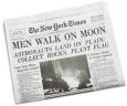 Men Walk on Moon Newspaper