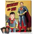Personalized Gifts for Dads - Family Superhero portraits with your faces from your photo