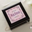 Personalized Jewelry Box - Pretty In Pink With Name