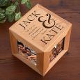 Personalized Wood Photo Cube - To Love You Romantic Design