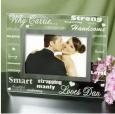 Glass Engraved Why I Love You Frame