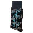 Blue Music Notes Socks