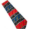 Sax Tie - Red & Blue