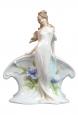 Woman and Blue Iris Napkin Holder
