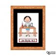 Scientist Cartoon Print - Personalized