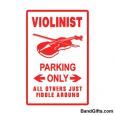 Violinist Parking Sign