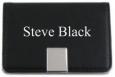 Black Leatherette Card Case