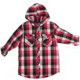 Hoodie Buddie Red Flannel Print Shirt