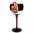 Vintage Vixen Misbehave Wine Glass