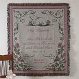 Personalized Baptism Keepsake Afghan Throw - Pink