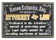 Lawyer Plaque Sign - Personalized