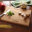 Personalized Engraved Family Name Bamboo Cutting Board