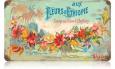 Retro Fleurs Perfume Tin Sign