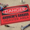 Personalized Custom Floor Mat - Danger Design