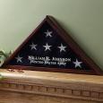 Personalized Flag Display Case - American Hero