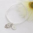 Personalized Flower Girl Bracelet