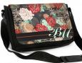 Personalized Bamboo Floral Messenger Bag