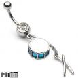 Drum & Sticks Navel Ring