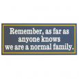 Normal Family Sign
