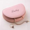 Personalized Leather Jewelry Travel Case