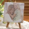 Photo Canvas Art with Poem for Her - Table Top Size