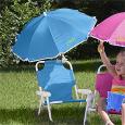 Personalized Child Beach Chair And Umbrella Set Blue