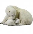 Polar Bear and Baby Bear Statue
