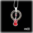 Red Guitar Band Necklace