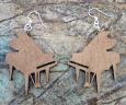Piano Wood Earrings