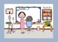 Personalized Hairdresser or Beautician Cartoon