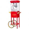 Old Fashioned Popcorn Machine with Popcorn Cart, 8oz Kettle